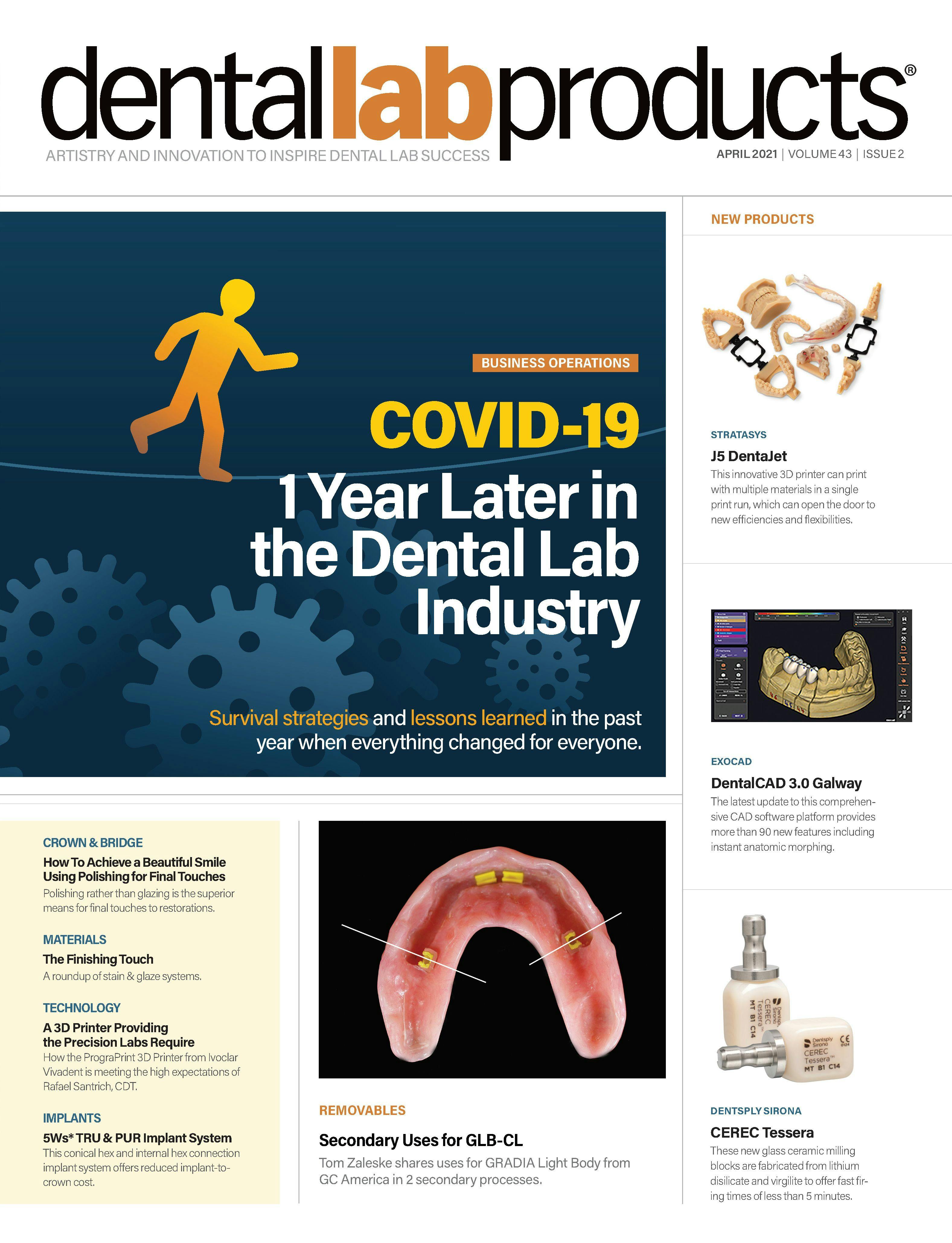 Dental Lab Products April 2021 Issue Cover